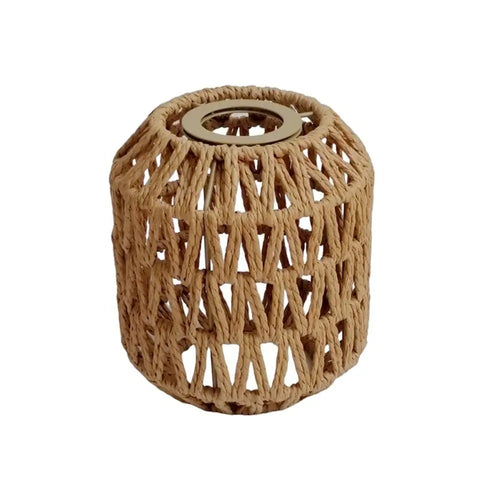 New 13*15cm Pendant Lamp Shade Bohemian Style Home Decor Light Cover Handwoven Ceiling Lamp Woven Lampshade