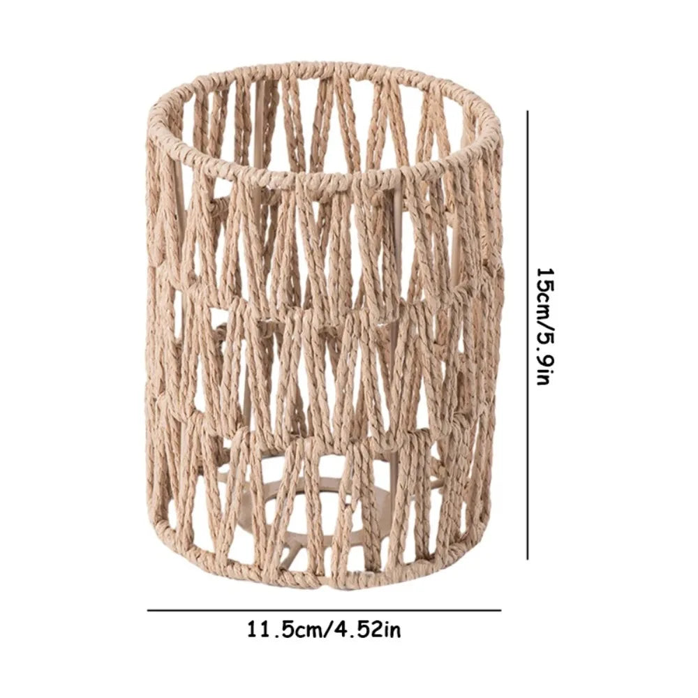 New 13*15cm Pendant Lamp Shade Bohemian Style Home Decor Light Cover Handwoven Ceiling Lamp Woven Lampshade