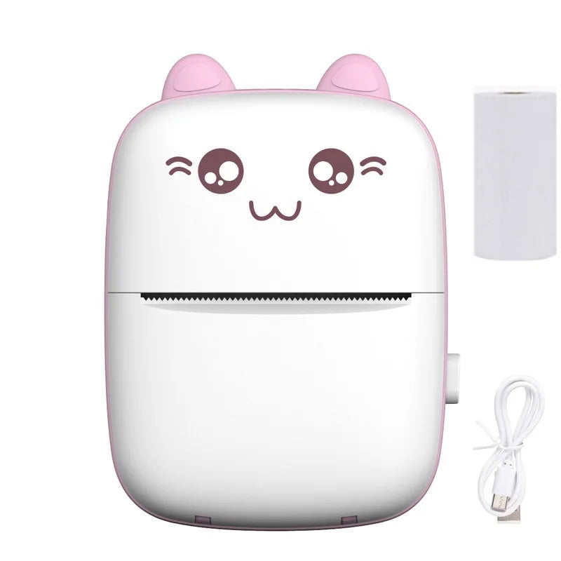 Mini Thermal Printer Portable Printer Inkless Bluetooth Wireless BT 200dpi  Photo Label Memo Wrong Question Printing Baby gift