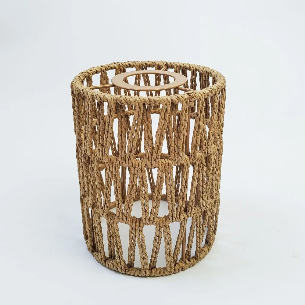 New 13*15cm Pendant Lamp Shade Bohemian Style Home Decor Light Cover Handwoven Ceiling Lamp Woven Lampshade